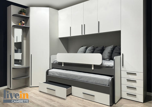 Cameretta dai Colori Neutri + Cabina Salvaspazio